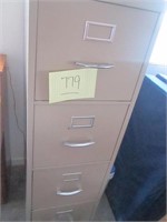 Metal file cabinet, 4 drawer,