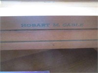 Hobart  M Cable piano with bench,