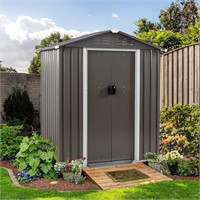 Shintenchi 5x3 FT Outdoor Storage Shed  Beige