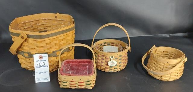 4 Longerberger Baskets