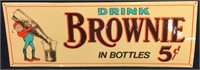 Vintage Drink Brownie In Bottles Sign