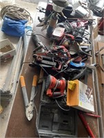 Large lot of electric tools and misc