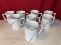 Studio Nova Fine Porcelain Ringside Black Mugs
