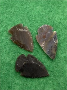 MID WESTERN US ARROWHEADS - 3 PCS  (SHARP NOT FOR