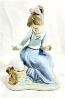 LLADRO "LET'S REST STORIES TO LULU" FIGURINE