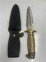 Brass Handled Knife With Lighter Broken