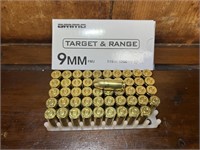 Ammo - 9mm 115gr FMJ, AMMO Inc Brass Case