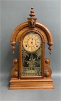Antique Ansonia Cherry Mantle Clock