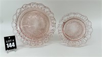 Vintage Anchor Hocking Old Colony Pink Plates (4)