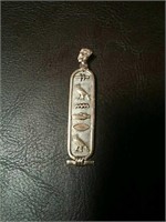 Gold and silver Egyptian pendant
