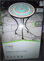 New Mosaic Plant Stand unopened 19 3/4” new