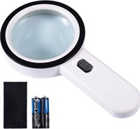 NEW - Magnifying Glass with Light, 30X Illuminated