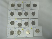 1922-40 CDN 5 CENT COINS