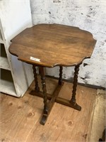 Vintage 1/4 Sawn Oak  twisted wood coffee table ci