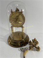 Vintage Schatz 400 Anniversary Glass Globe Clock