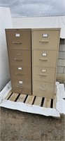 (2) - 4 Drawer File Cabinets