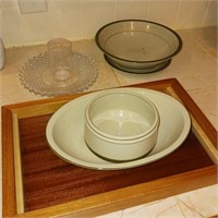 Stoneware Bowls - Tray - Crystal
