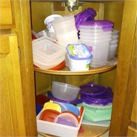 Tupperware Lot - Corner Cabinet