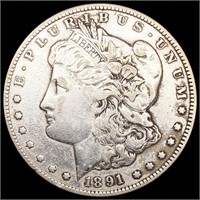 1891-CC Morgan Silver Dollar NEARLY UNCIRCULATED