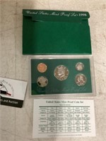 1998 proof  coin set