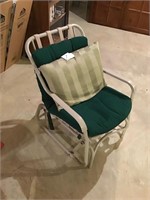 Small outdoor glider seat