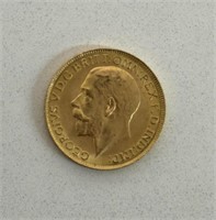 1911 8g GOLD SOVEREIGN GEORGE REX COIN