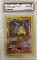 1999 #4 CHARIZARD-HOLO POKEMON REPRINT CARD