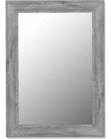 LARGE WEATHERED  FRAMED WALL MIRROR