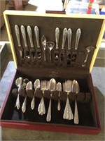 Gorham Monogrammed Letter B Flatware Set & Box