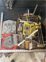 Misc Lot - Clamps, Saw Blades, Cutter Heads etc