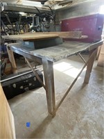 Wood Work Table with Power Cord - no contents
