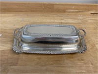 Vintage Sterling Silver Covered Butter Dish