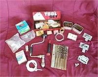 Tools - Antique Handy Andy metal tool set box,