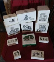 11pc Heritage Village Collection in boxes