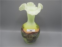 Fenton 10" HP vase w/ water mill- Connie Ash