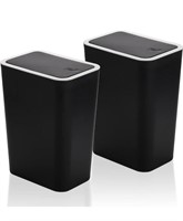 (Slightly Used) Fasmov Trash Can, 2 Pack 7.5