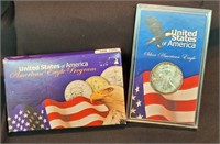 1999 US 1oz Fine Silver American Eagle Toned
