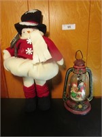 Stuffed Snowman with Lantern