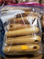 Bag of wooden file handles