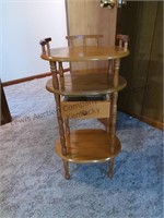 Very nice wooden side table with drawer