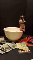 KITCHEN CRAFT MIXING BOWL + KITCHEN WITCH + ETC