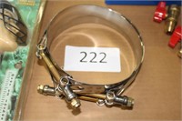 3-6” stainless band clamps