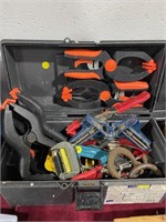 TOOL BOX OF WOOD CLAMPS