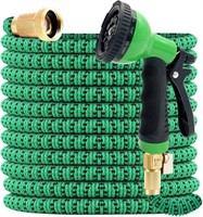 New 100ft Expandable Garden Hose with Holder -