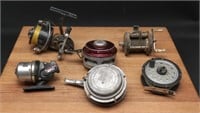 Assortment Of Vintage Fly & Cast Fishing Reels(6)