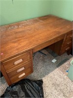 Wood desk (nice) 5 foot wide by 34 inches deep by