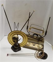 Lot a/ Various Vtg TV Antennas