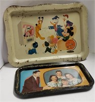 Metal Tray Lot w/ Disney World of Color &