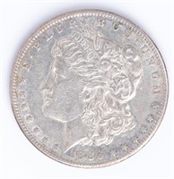 Coin 1886-S Morgan Silver Dollar In AU+ Key Date!
