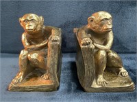 Pair of Golden Monkey Bookends/Doorstops